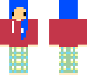 me with blue hair pjs