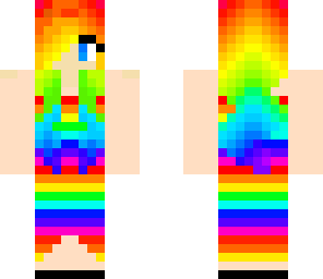 rainbow girl with shoes