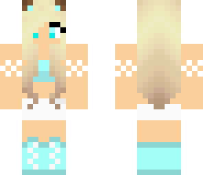 blue panda girl