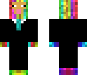 rainbow sheep in a suit