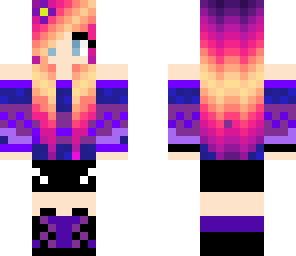 cute purple girl