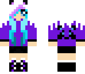 purple panda girl