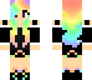 cute rainbow girl edit