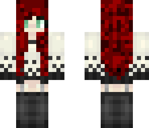 goth red girl