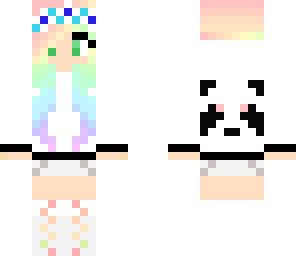 rainbow panda girl