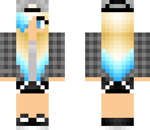 skater girl blue hair