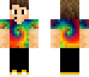 tie dye cubeminecraft124
