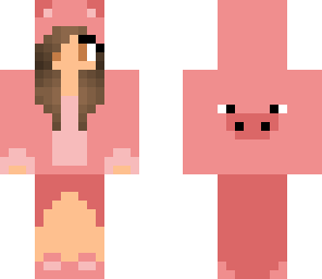 girl with pig hoodie