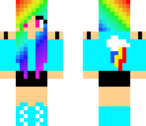rainbow dash girl edit