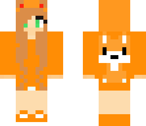 cute fox loving girl