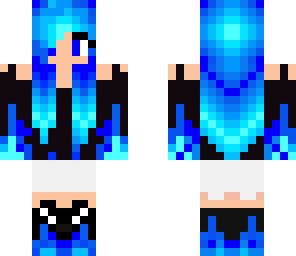 blue cute girl