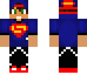 teen with superman shirt