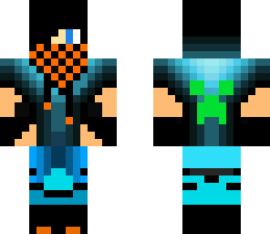 blue and orange boy