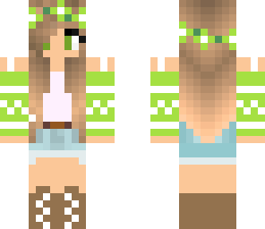 green flower girl