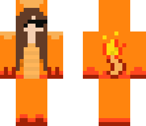 charmander girl whit swag