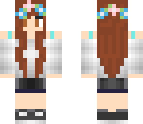 edited flower crown girl