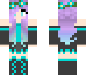 miku with purple hair