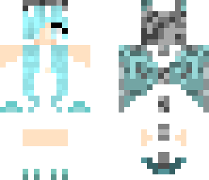 blue ice dragon girl