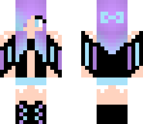 blue and purple girl