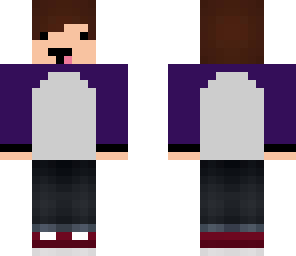 purple baseball shirt