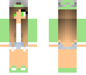 mint green awesome girl