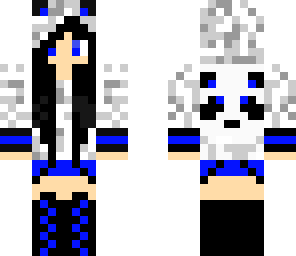 blue panda hood