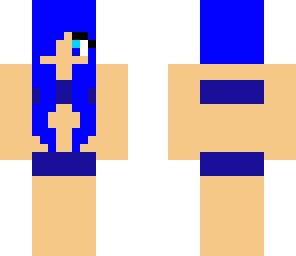 blue bikini girl
