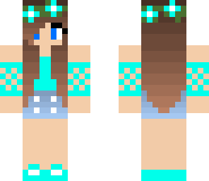 blue pretty girl