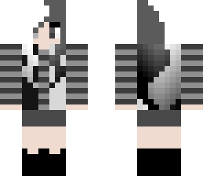 black and white