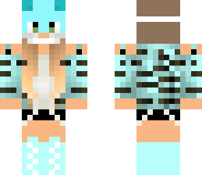 blue masket tiger girl