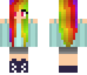 rainbow-haired girl