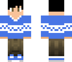 blue sweater