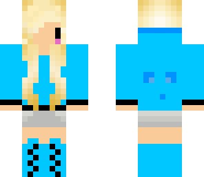 blue slime girl