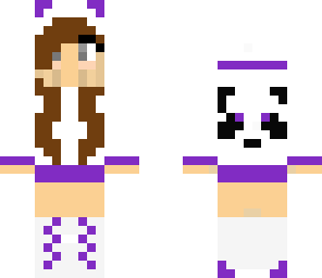 purple panda girl