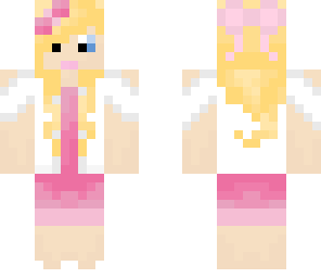 pink and white girl