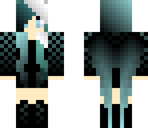 blue and black angel girl