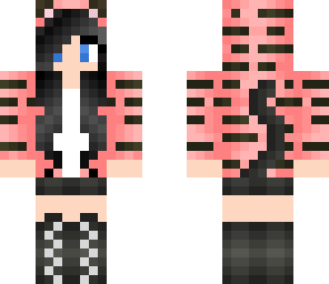 pink tiger girl pale skin