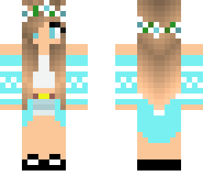 cute blue girl