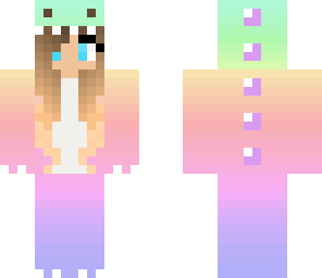 cute rainbow dino girl