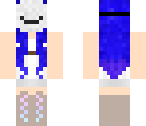 girl with blue and purple hair