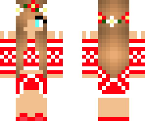 red and white girl