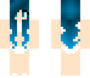 blue swimsuit