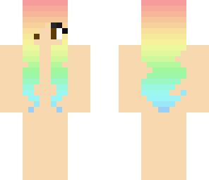 rainbow hair template