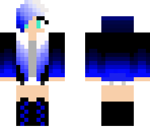 goth blue girl