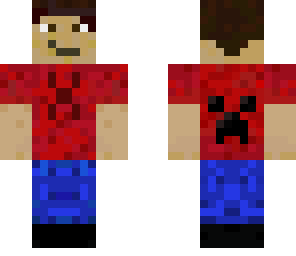 me with a creeper on the back