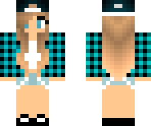checkered blue girl