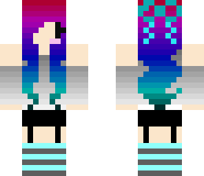 rainbow chibi girl