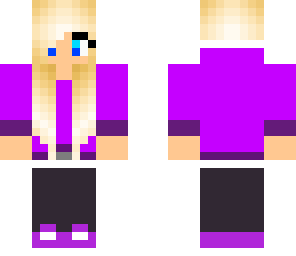 casual purple girl