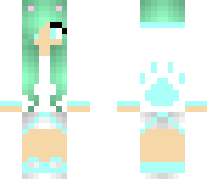 blue kitten girl