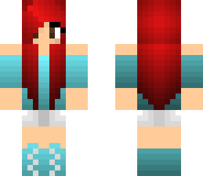 aqua girl with head phones